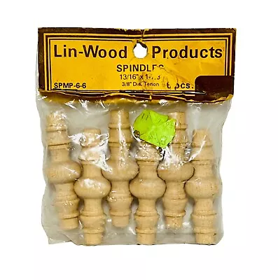 Lin-Wood Products Oak Spindles 13/16” X 1-7/8” SPMP-6-6 - Unopened Package 6Pcs • $7.99