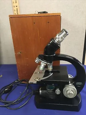 Steindorff  Berlin Microscope 660602 Wood Box With Key West Germany • $265