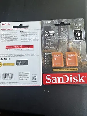 SanDisk 2x 16GB SDHC Memory Card Break-Up - Pack Of 2 • $6.27