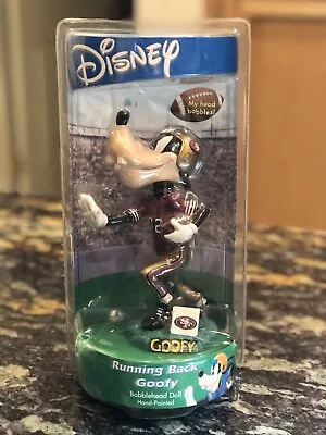 $49 • Buy Disney San Francisco 49ers Goofy Running Back 02 NFL Bobblehead Unopened Rare