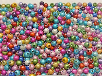 2500 Mixed Color 3D Illusion Acrylic Miracle Beads 4mm Spacer • $12.90