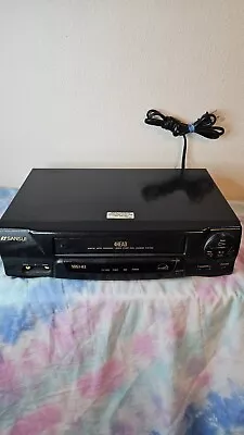 Sansui 4-Head VCR HQ VHS VCR4510C Auto Tracking TESTED AND WORKS • $39.99