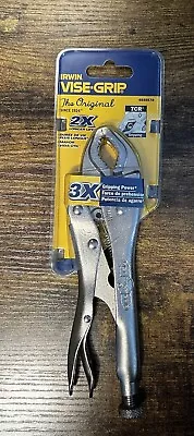 Irwin 4935578 Silver Vise-Grip Heat-Treated Alloy Steel Curved Pliers 7 L In. • $20