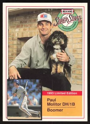 1993 Milk Bone Super Stars Paul Molitor #1 Toronto Blue Jays • $1.79