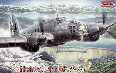 Roden Models 1/72 HEINKEL He-111B  PEDRO  Spanish Nationalist Bomber • $19.99