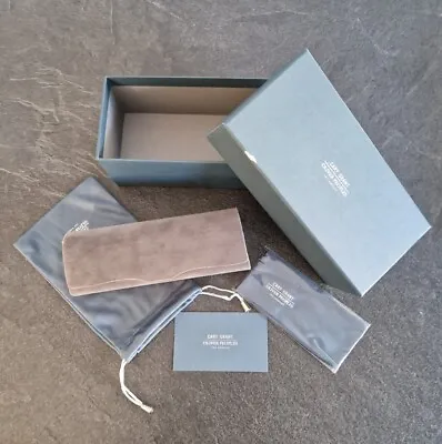 Oliver Peoples Cary Grant Sunglasses Case - Grey - With Box & Pouch & Cloth  • £35