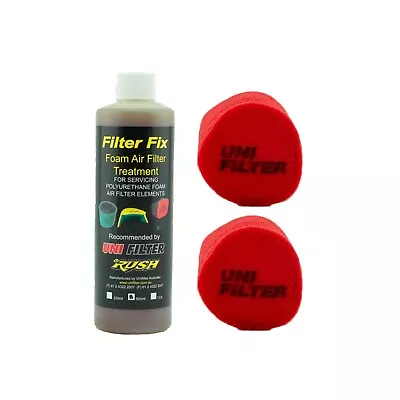 2 X UNIFILTER 4 Inch 100mm Stainless Snorkel Pipe Cover Pre Cleaner & Filter Oil • $76.16