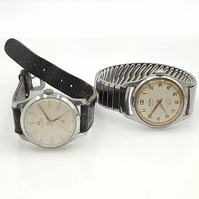 Vintage Bucherer Enicar WR Enishock AntiMagnetic 15|17Jewel Wind Up Watch Lot • $29