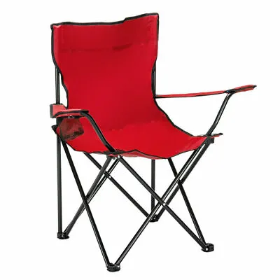 $25.95 • Buy Small Camping Chair Heavy Duty Folding Chair W/Cup Holder 31.5''x19.7''x19.7''