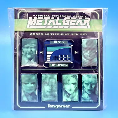 Metal Gear Solid Codec Lenticular Pin Figure Set Of 7 Liquid Snake Otacon Meryl • $52.95