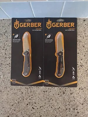 2 GERBER AIRLIFT Clip Folding Pocket Knives - Set Of 2 Knives - FREE Shipping  • $25