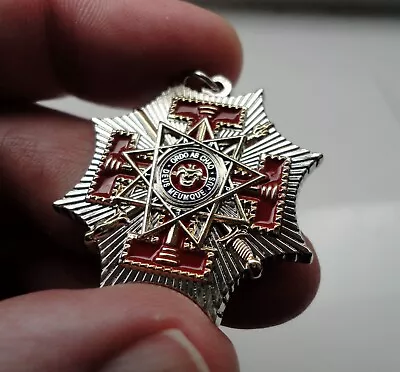 Pre-Owned Freemason Jewel  Mason Holy Knight Sepulchre Templar Pendant • £13.99