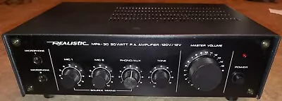 Realistic 20 Watt MPA-30 AC/Mobile PA Amplifier 12VDC And 120VAC Operation • $14