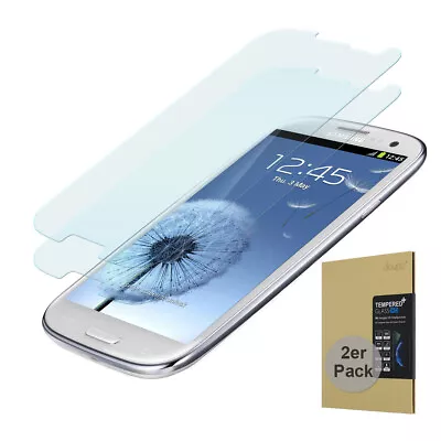 2x 9H Tempered Glass Samsung Galaxy S3 HD Display Protector Laminated Clear Film • $19.23