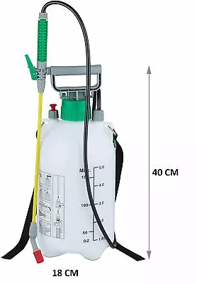 5l Garden Pressure Sprayer – Portable Hand Pump Chemical Weed Spray Bottle • £10.95