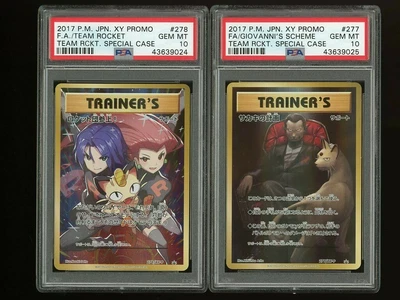 $20000 • Buy Pokemon Psa 10 Gem Mint 20th Team Rocket & Giovanni's Scheme Cards 277 278/xy-p