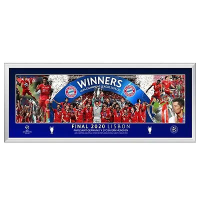 Bayern Munich V PSG 2020 Champions League Final Panoramic Framed Print Range • £50.91