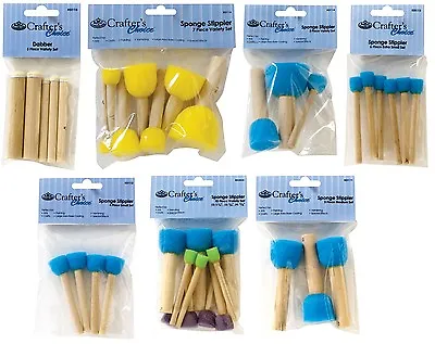 Sets Of Sponge Stippler Dabber Foam Paint Brushes For Stencils Creating Texture • $7.77