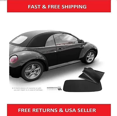 Convertible Soft Top For Volkswagen Beetle 2003-2009 Convertible Hatchback Black • $637.49