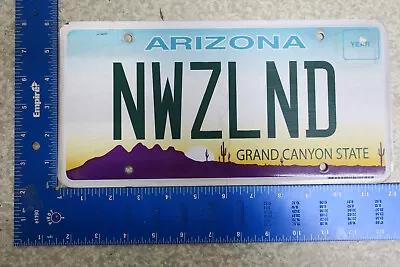 Arizona Az Vanity License Plate Nwzlnd New Zealand Island Ocean Water • $95.99