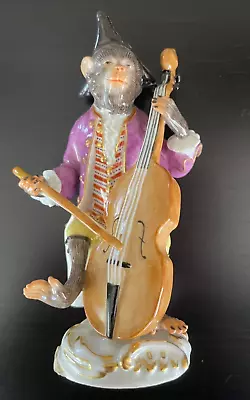 Meissen Monkey Band Figurine Of A Cello Player • $1000