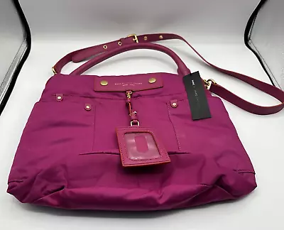 Marc By Marc Jacobs Preppy Nylon Hillier Hobo Pink New W Tags Slight Markings • $39.99