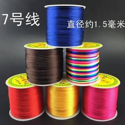 £3.59 • Buy 70M 1 Roll Chinese Knot Nylon Braided Cord Macrame Beading Diameter 1mm