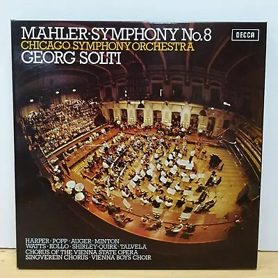 SET 534 5 MAHLER Symphony No 8 CHICAGO SO GEORG SOLTI DECCA 2LP BOX NM • £19.99