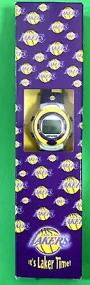 LA Lakers NBA Digital Watch 2002 McDonalds It's Laker Time Yellow Purple Vintage • $49.50
