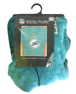 Miami Dolphins NFL American Football Jersey 50  X 60  Royal Plush Fleece Blanket • $49.72