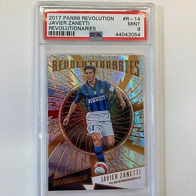 Panini  Revolution  2017 Javier Zanetti Inter Milan Psa 9 • £25