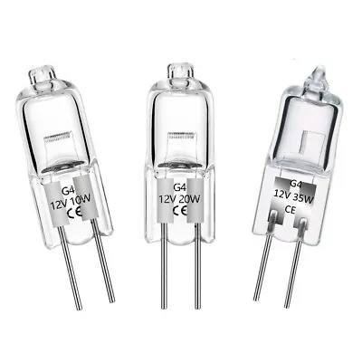 £3.69 • Buy G4 10W-20W-35W Halogen Light Bulbs Long Life Capsule Lamps 12V Dimmable