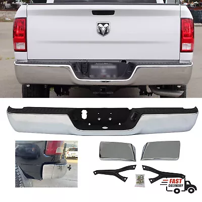 Chrome Rear Step Bumper Assembly For 2009-2018 Dodge Ram 1500 10-12 2500 3500 • $209