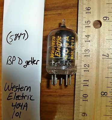 Strong Western Electric Black Plate D Getter 404A Tube - 101 • $13.99