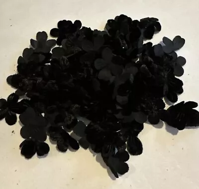 Huge Lot Of Black Vintage Antique Millinery Flowers 80+ Flowers • $18