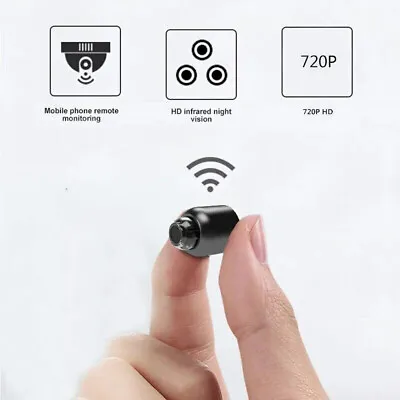 HD 720P Mini Spy Camera Hidden HD Micro Home Security Night Vision Motion Cam • £10.31