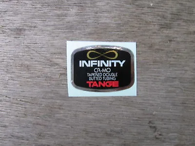 Tange Infinity Cro Mo Bike Bicycle Frame Tube Decal Sticker Vintage Not Remade! • $14.62