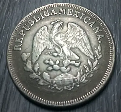 Mexico One Peso 1898 RESTRIKE 37g   44mm • £9.99