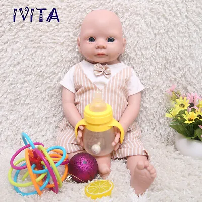 20'' Silicone Reborn Baby Boy Doll Full Body Realistic Silicone Newborn Doll • $135