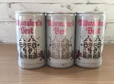 Milwaukee’s Best Empty Beer Can Lot Of 3 Vintage  • $21.24