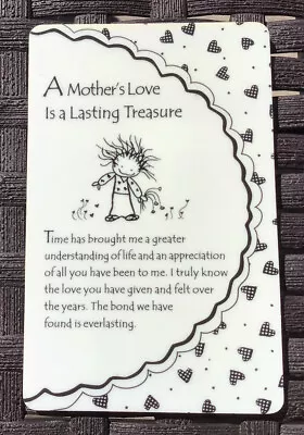 Purse/Wallet  Size Keepsake Sentiments Cards “A Mother’s Love”  NEW • £1.75