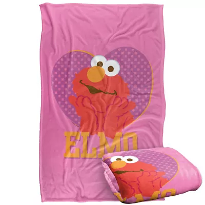 Sesame Street Patterned Elmo Heart Silky Touch Super Soft Throw Blanket • $45.99