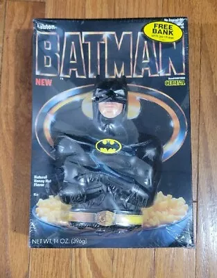 Vintage Factory Sealed Package Ralston Batman Cereal With Plastic Coin Bank • $25