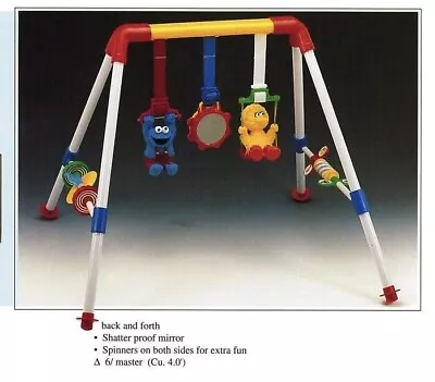 Sesame Street Baby Play Activity Gym Illco Toy Co. Ages 6 Months+ Portable Safe • $44.99