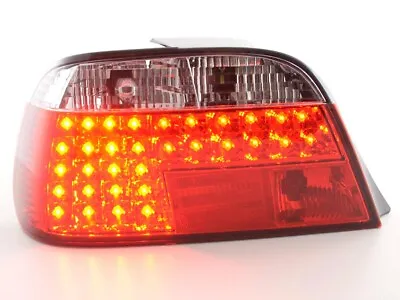 FK Pair BMW E38 7 Series 95+ Red & Clear Rear Lights Tail Lamps Crystal LHD • $285.10