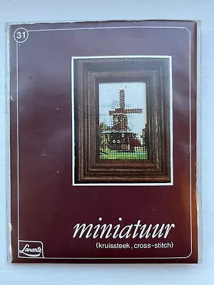 Lanarte Miniatuur Counted Cross Stitch Kit Windmill Design. DMC Threads • £3.99