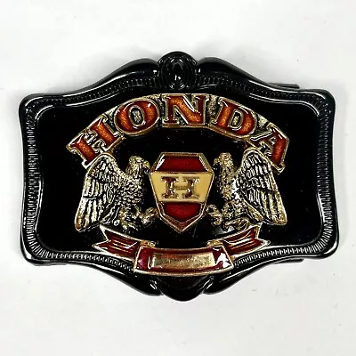 Vintage 1978 Honda Gold Wing Black Enamel Belt Buckle AHM • $15