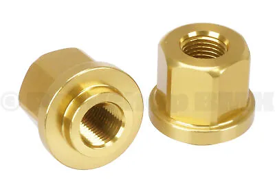 3/8  X 26T ADAPTER Axle Nuts To Fit 14mm Drop Outs (PAIR) LIGHT GOLD • $10.99