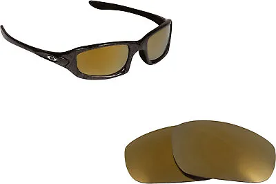 LenSwitch Replacement Lenses For Oakley Fives 4.0 Sunglasses Gold Mirror • $5.99
