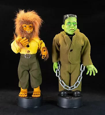 1992 Telco Set Of 2 Motion-ette UNIVERSAL Studios Halloween Wolfman Frankenstein • $59.95